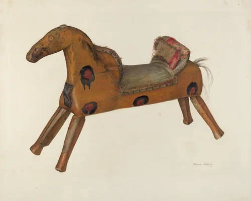 Hobby Horse by Mina Lowry, index of american design, 1935-1942
