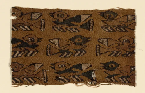 Fragment by Chancay, textile, 1000-1476
