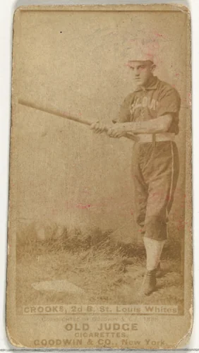 Crooks, 2nd Base, St. Louis Whites, from the Old Judge series (N172) for Old Judge Cigarettes by Goodwin & Company, photograph, 1888