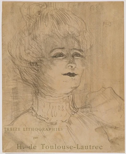 Portraits of Actors and Actresses: Thirteen Lithographs (Portraits d'Acteurs & Actrices: Treize Lithographies) by Henri de Toulouse-Lautrec, print, 1898