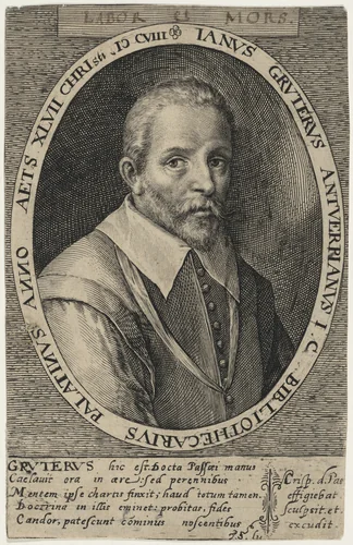 Jan Gruter by Crispijn van de Passe I, print, 1565-1637