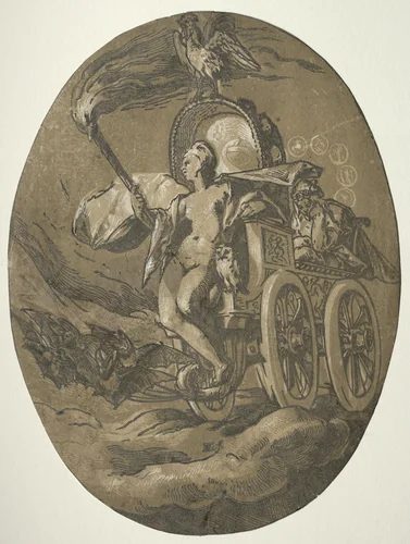The Deities: Nox by Hendrick Goltzius, print, 1583-1595