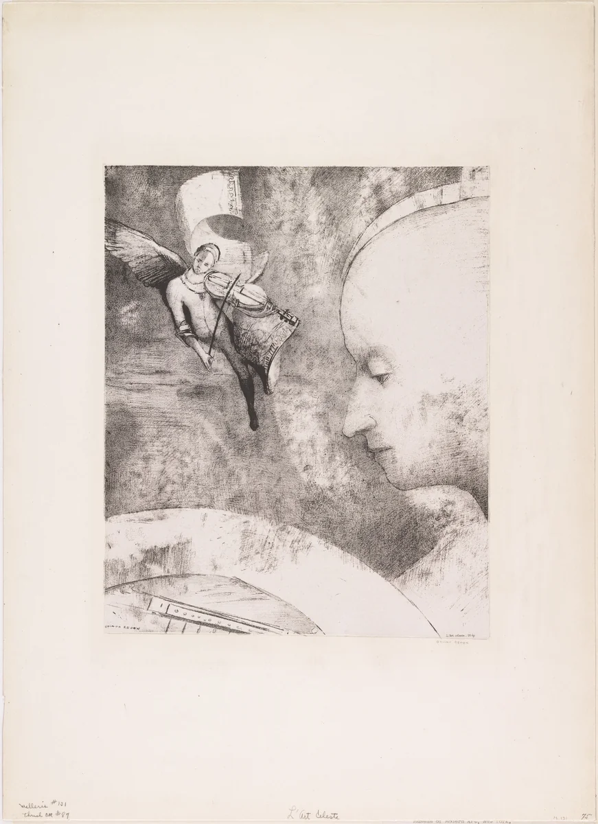 Celestial Art (L'Art céleste) by Odilon Redon, print, 1894