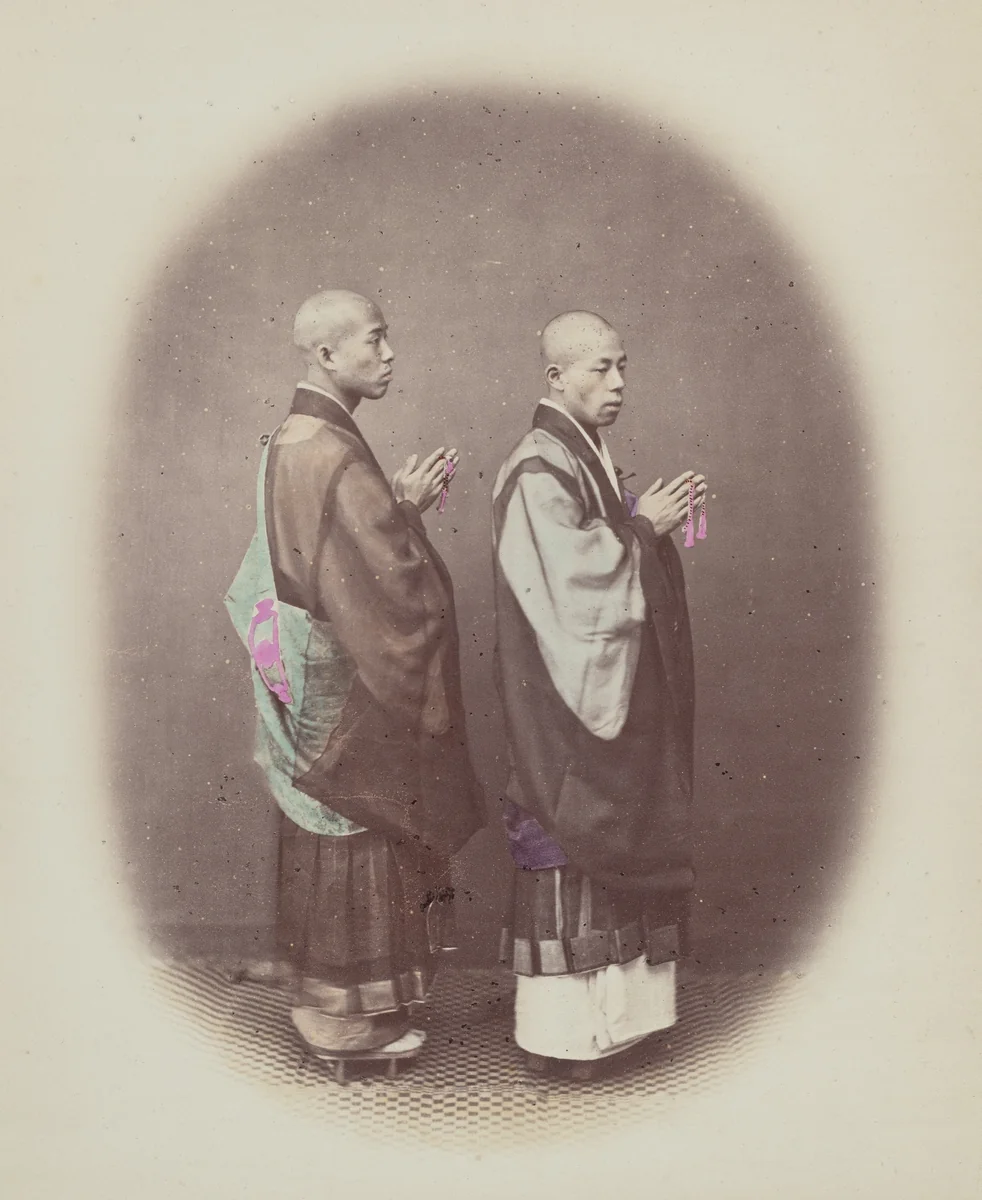 Priest or Zen Shu by Felice Beato, photograph, 1868
