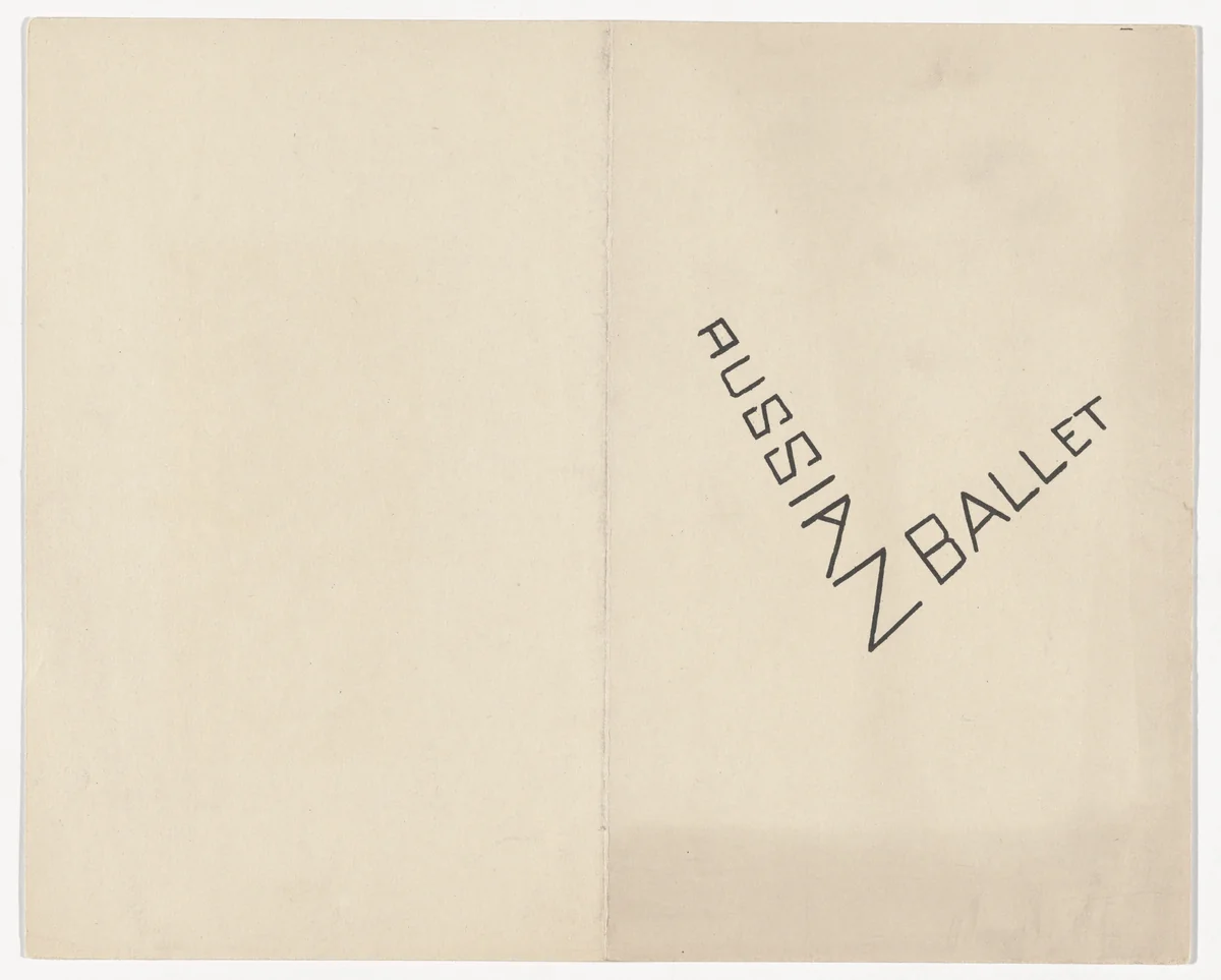 Russian Ballet by David Bomberg, illustrated book, 1919