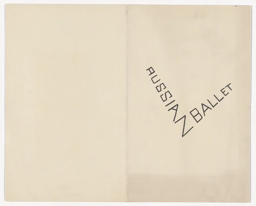 Russian Ballet by David Bomberg, illustrated book, 1919