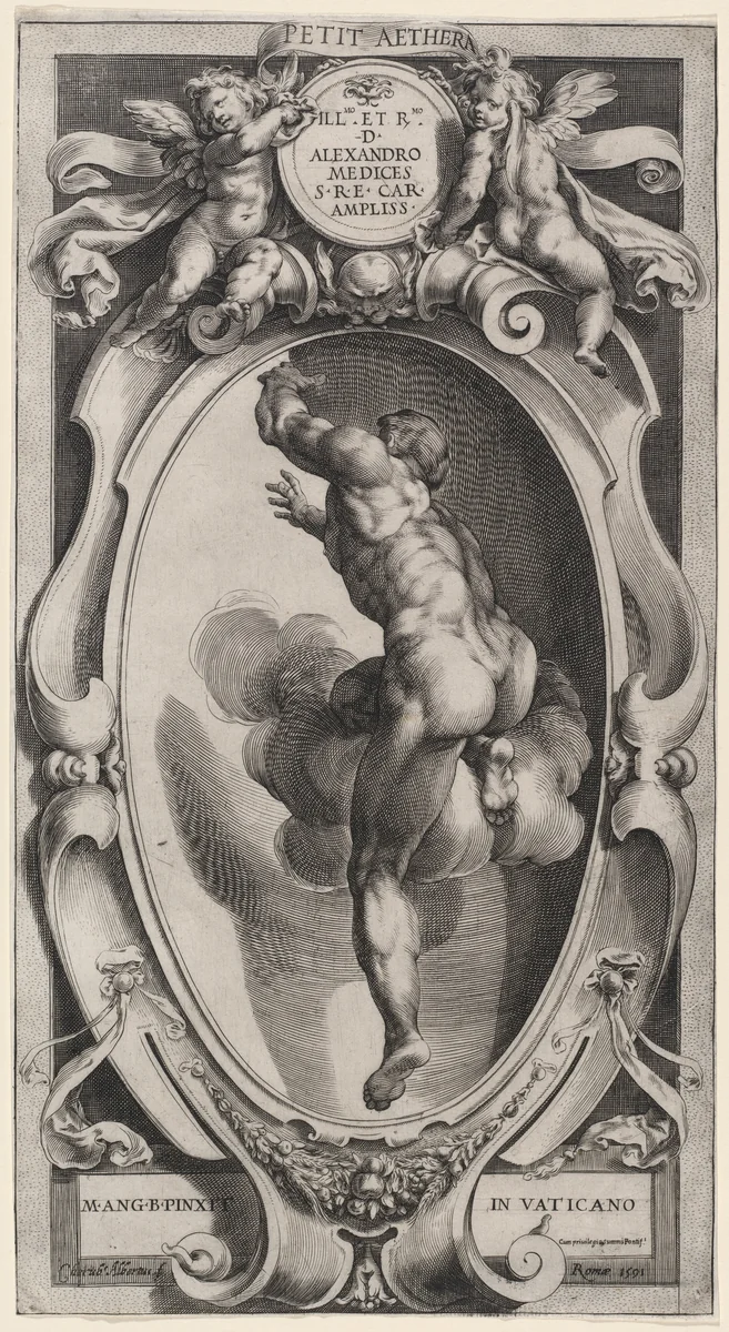 A Blessed Spirit by Cherubino Alberti, print, 1591