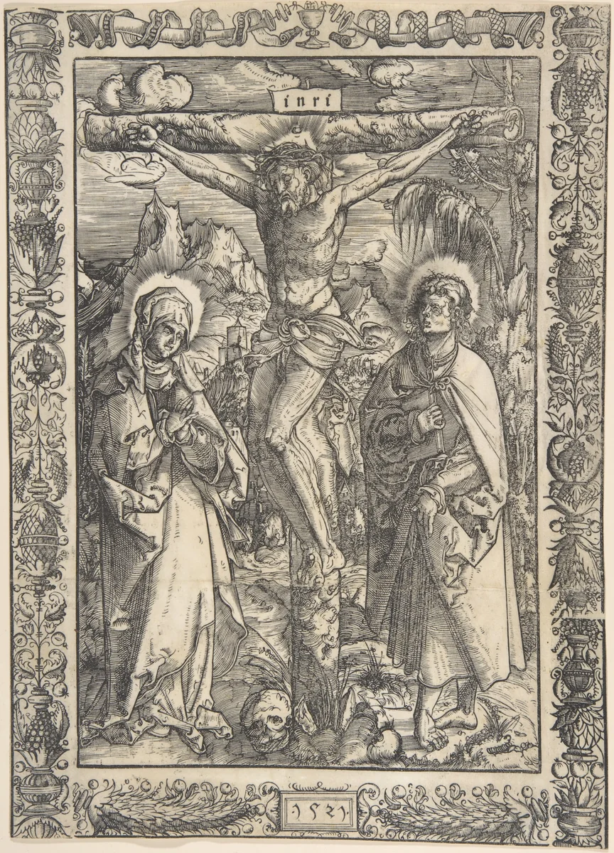 The Crucifixion by Monogrammist G.Z., print, 1521