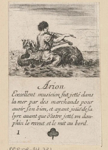 Klaveren één by Stefano della Bella, print, 1620-1664