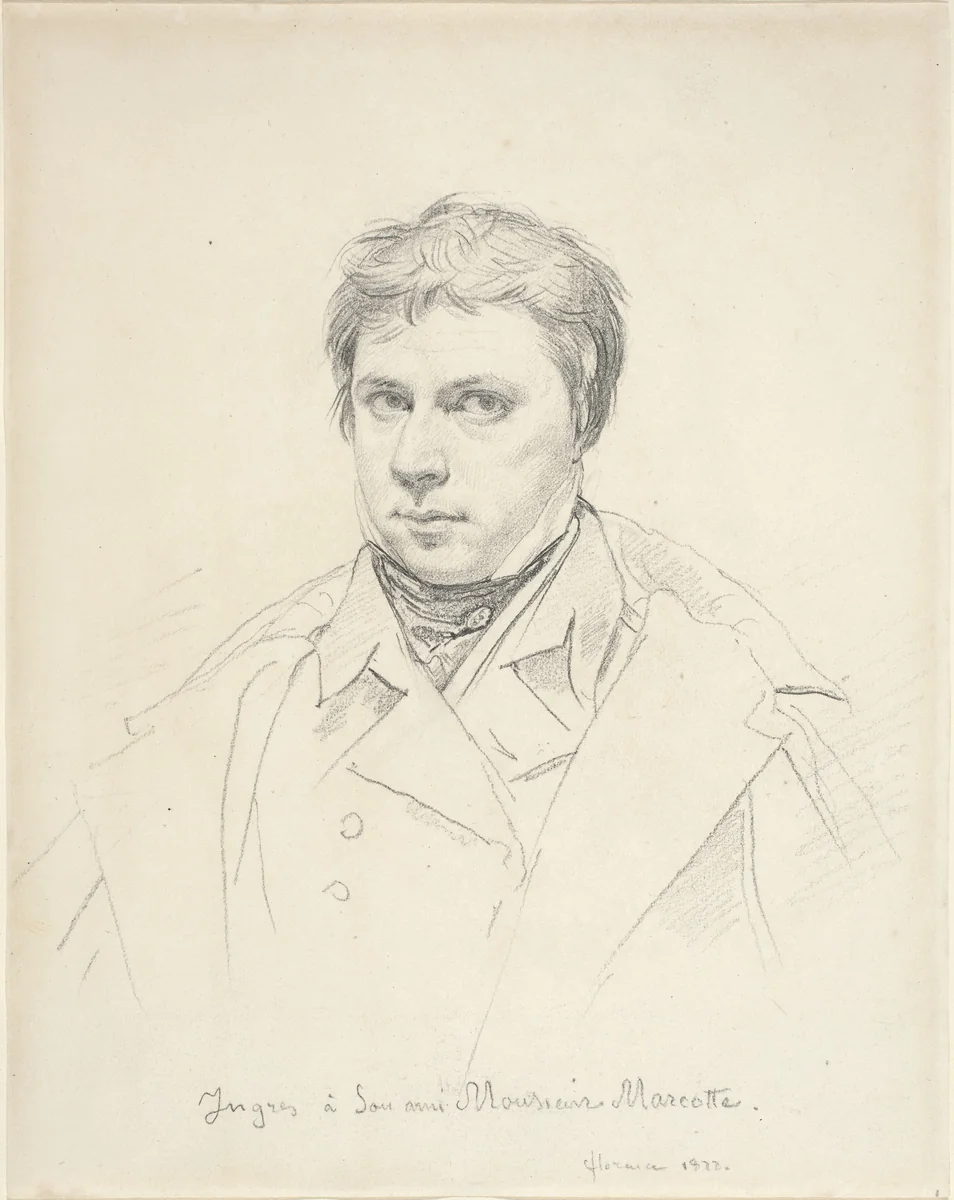 Self-Portrait by Jean-Auguste-Dominique Ingres, drawing, 1822