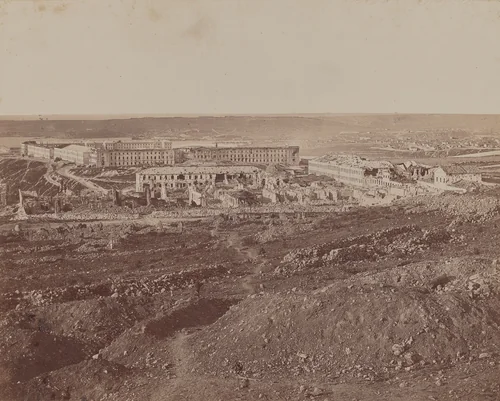Ruined Buildings by James Robertson; Felice Beato, photograph, 1855-1856