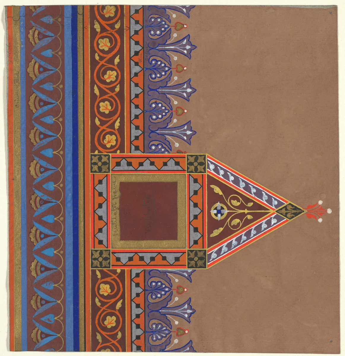 Brooklyn Library by Peter Bonnett Wight, drawing, 1868-1869