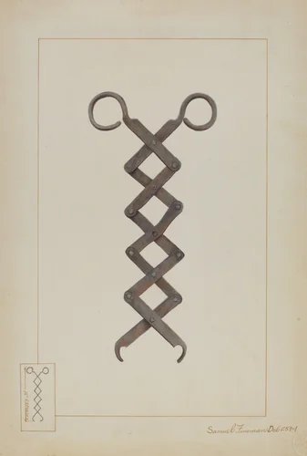 Tongs by Samuel Fineman, index of american design, 1937