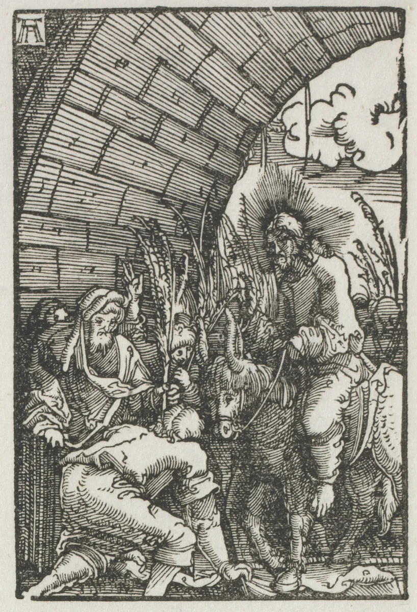 The Fall and Redemption of Man: The Entry into Jerusalem by Albrecht Altdorfer, print, 1510-1520