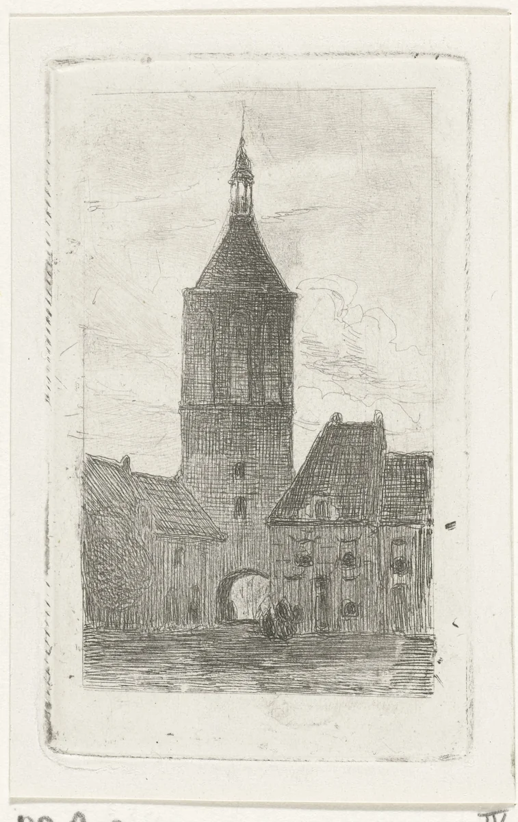 Toren by Lambertus Hardenberg, print, 1837-1900