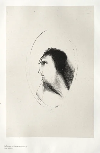 The Breadth and Flatness of the Frontal Bone by Odilon Redon, print, 1896