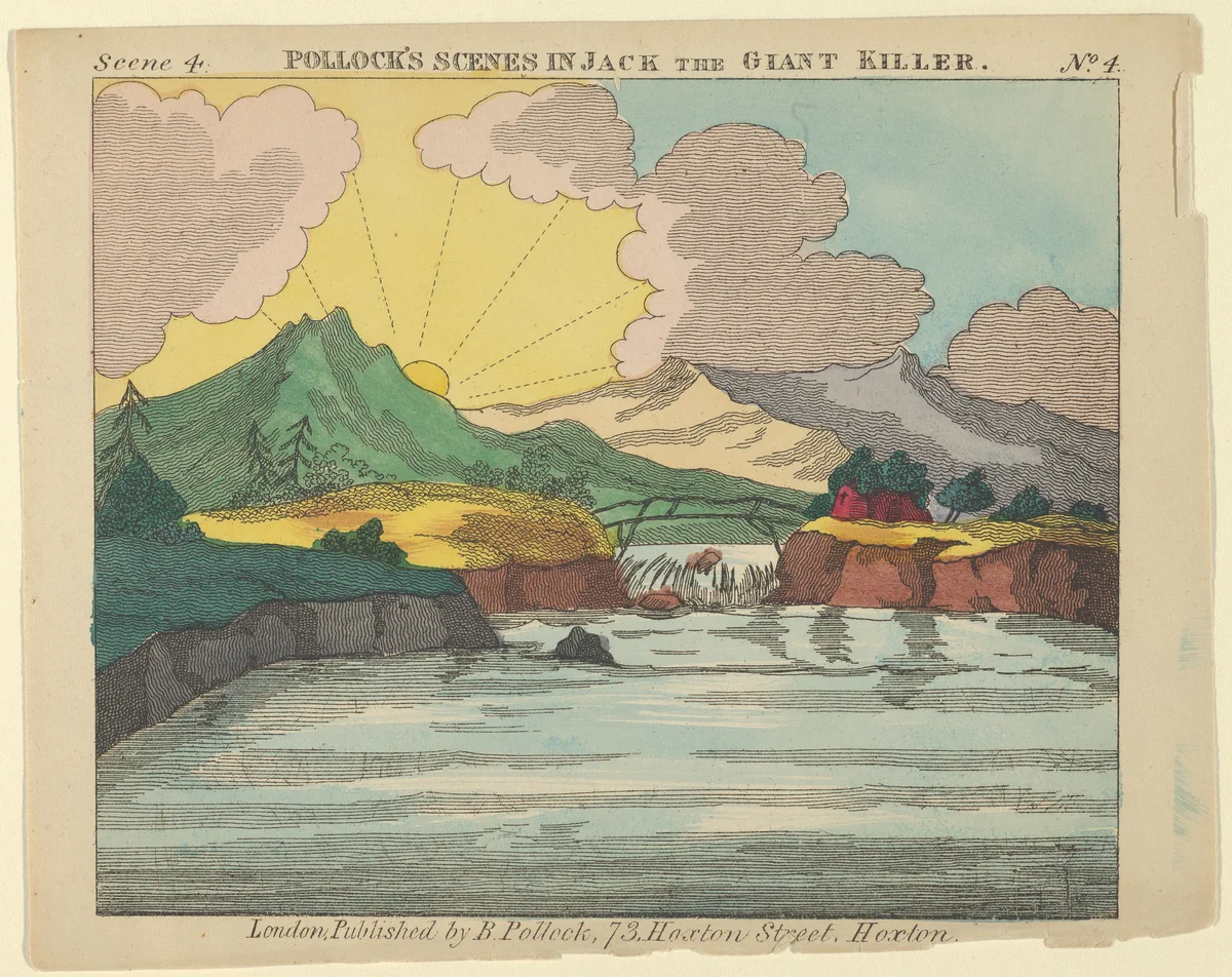 Scene 4, from Jack and the Giant Killer, Scenes for a Toy Theater by Benjamin Pollock, print, 1870-1890