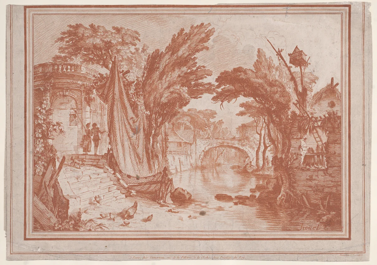 Paysage by Gilles Demarteau, print, 1737-1776
