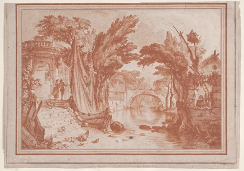 Paysage by Gilles Demarteau, print, 1737-1776