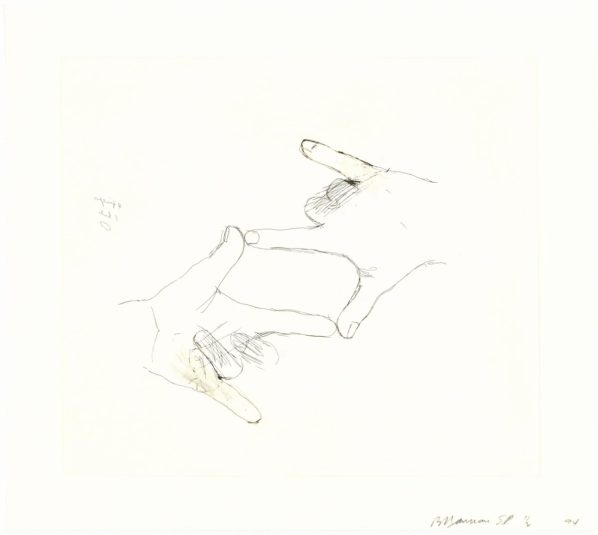 Untitled by Bruce Nauman, print, 1993-1994