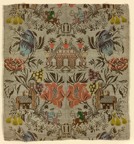 Fragment by France (provincial) or Northern Italy, textile, 1730-1750
