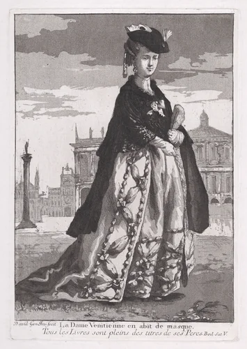The Venetian Woman, from "Divers Portraits" by Giovanni David, print, 1775