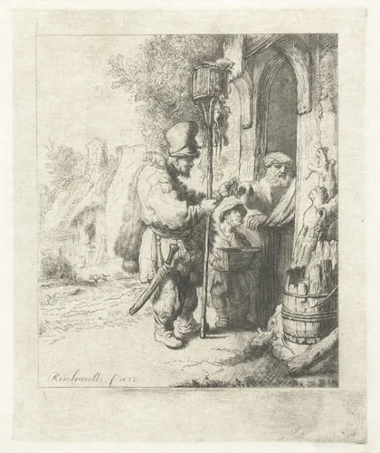 The rat catcher by anonymous, print, 1632