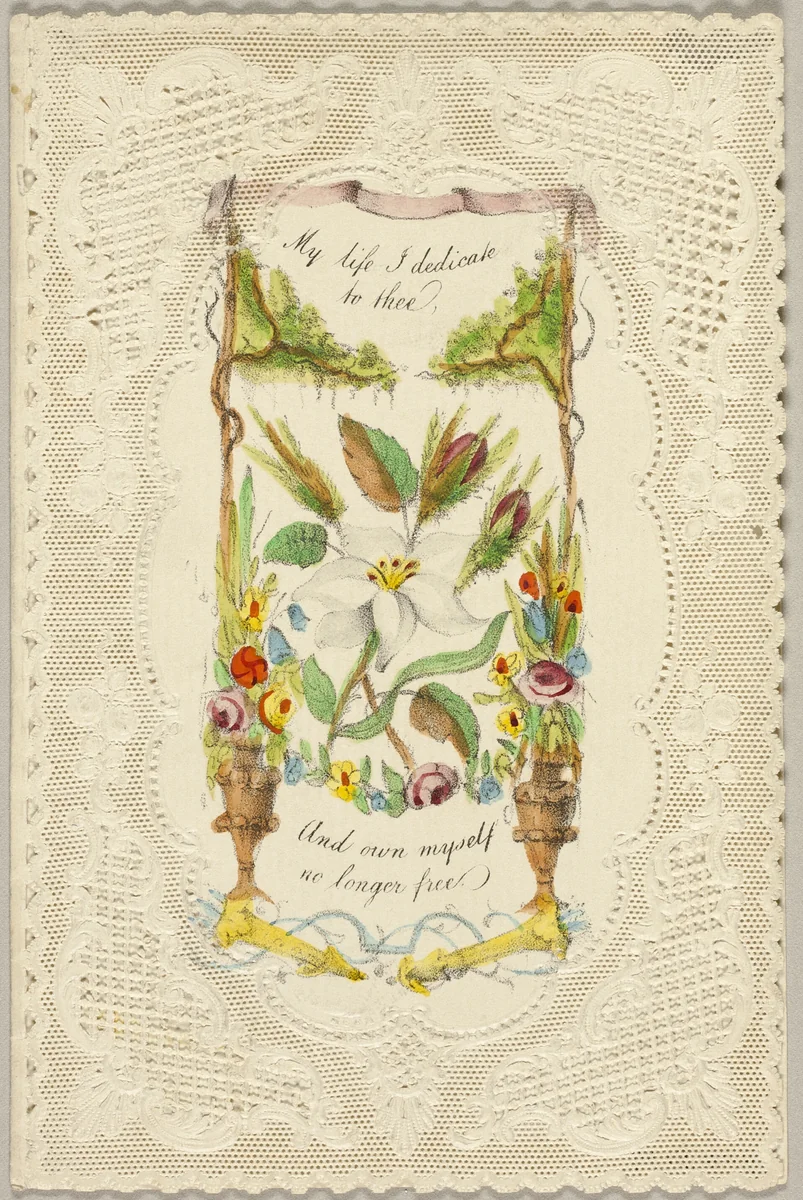 My Life I Dedicate to Thee (Valentine) by George Meek, other, 1835-1845