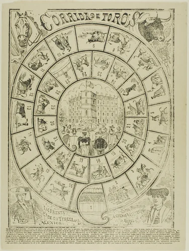 Bullfight Dice-Game by José Guadalupe Posada, print, 1898