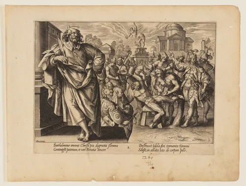 The Martyrdom of St Bartholomew, from The Martyrdom of Christ and the Apostles by Hendrick Goltzius, print, 1573-1583