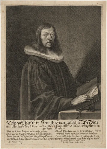 Georg Paul Jenisch by Bartholomäus Kilian, print, 1630-1696