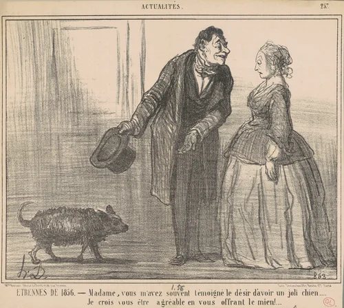 Etrennes de 1856 ... by Honoré Daumier, print, 1856