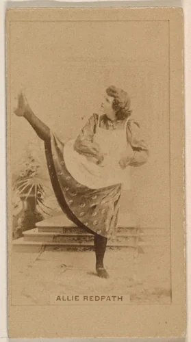 Allie Redpath, from the Actresses series (N245) issued by Kinney Brothers to promote Sweet Caporal Cigarettes by Kinney Brothers Tobacco Company, photograph, 1890