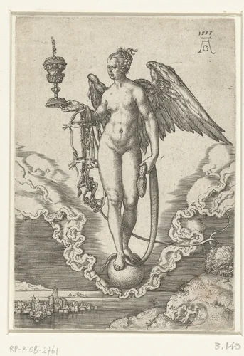 Fortuna by Unknown, print, 1555