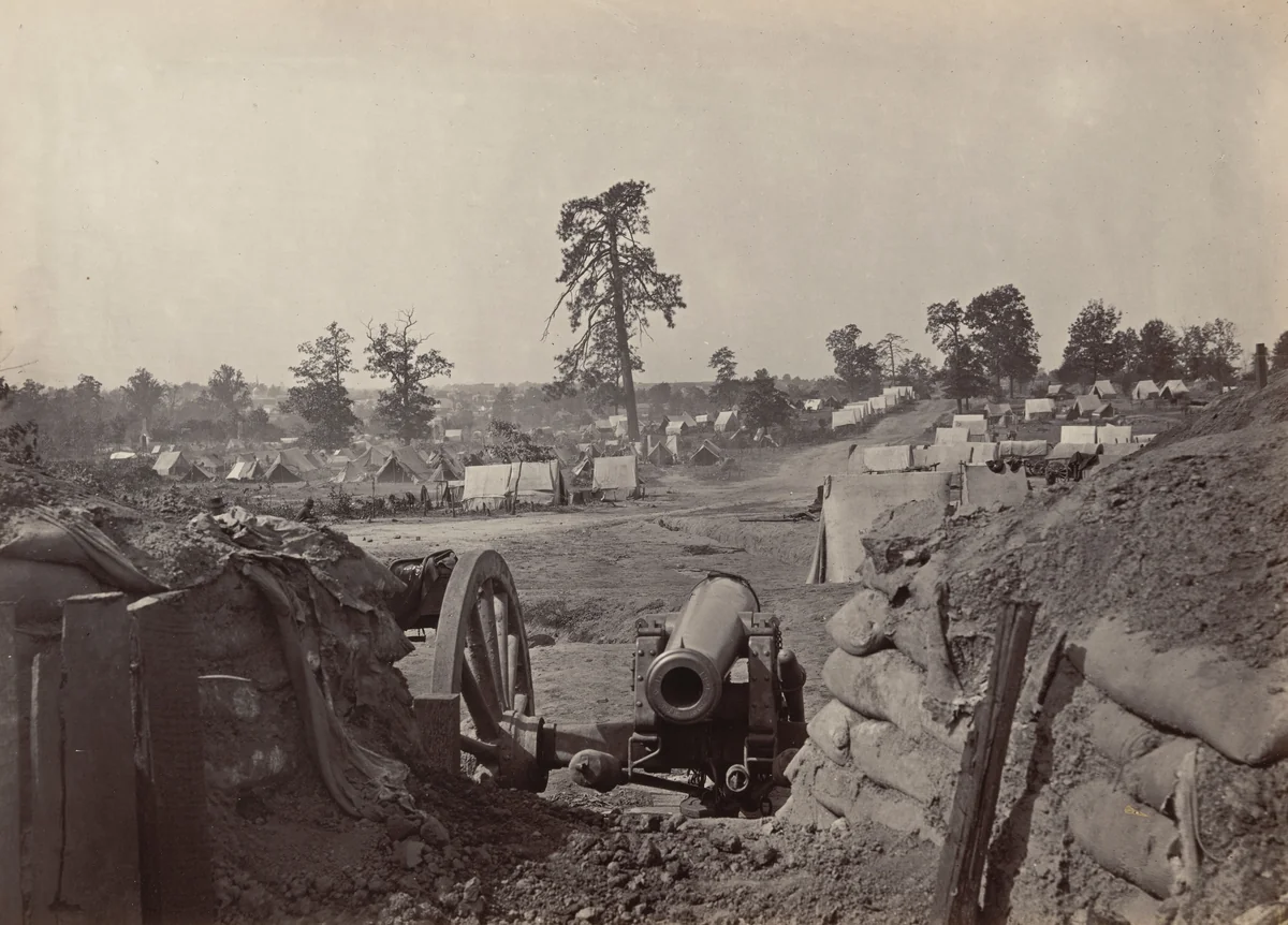 Rebel Works in front of Atlanta, Georgia (No. 3) by George N. Barnard, photograph, 1865
