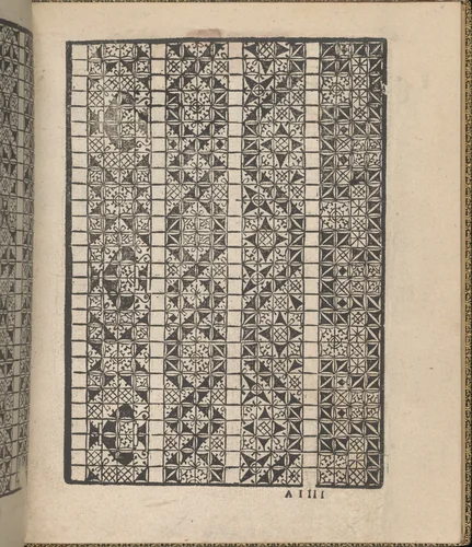 Giardineto novo di punti tagliati et gropposi per exercitio & ornamento delle donne (Venice 1554), page 3 (recto) by Matteo Pagano, book, 1554