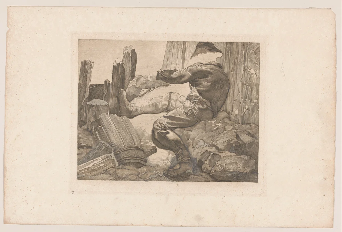 Wrikkende arbeider by Johannes Josephus Aarts, print, 1881-1934