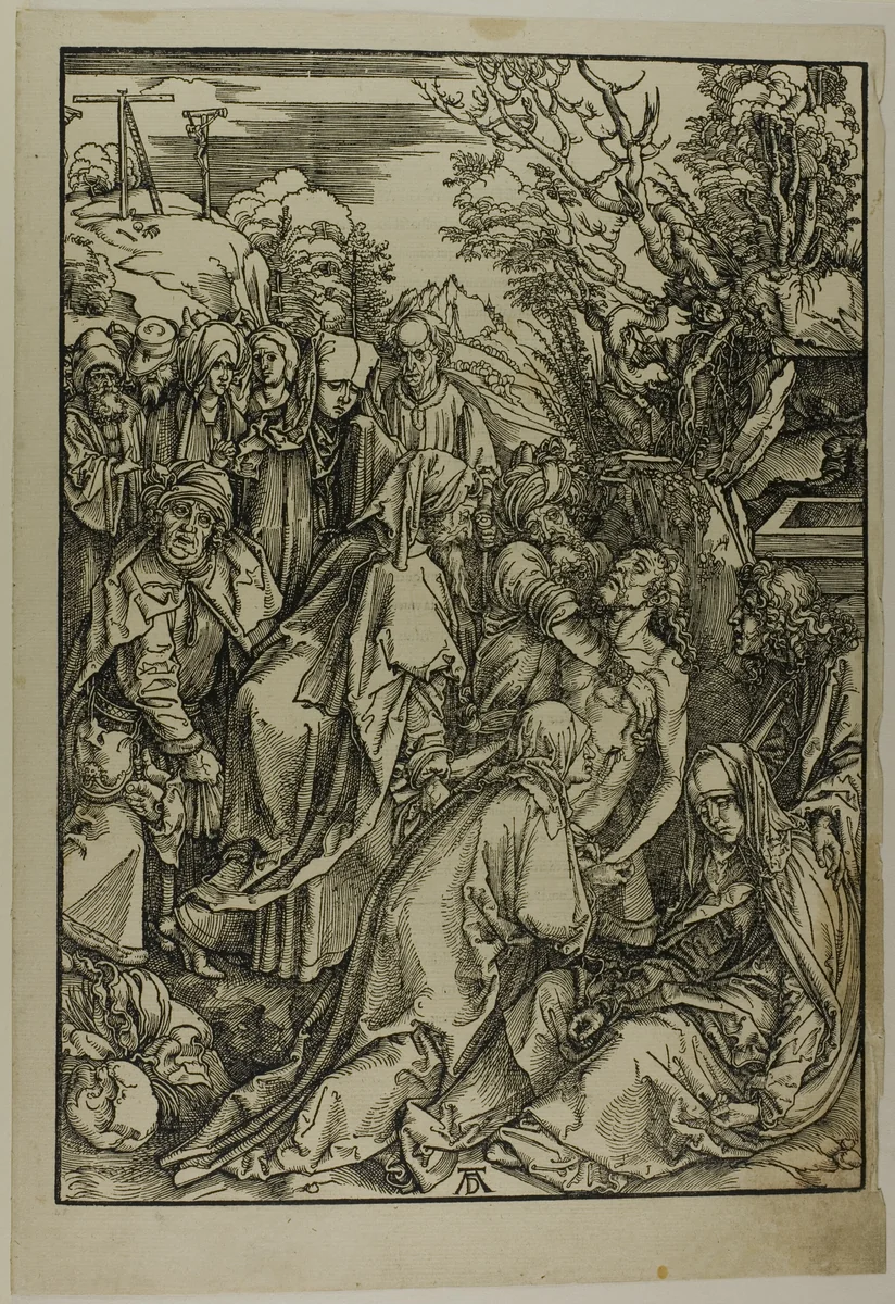 Deposition of Christ, from The Large Passion by Albrecht Dürer, print, 1496-1497