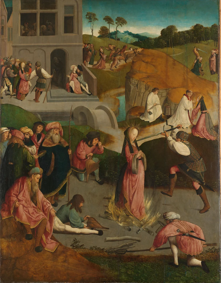 The Martyrdom of Saint Lucy by Unknown, painting, 1505-1510