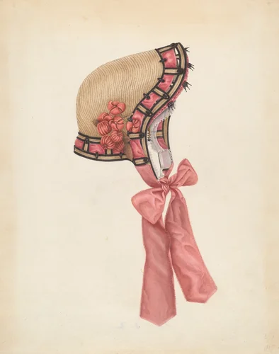 Bonnet by Gertrude Lemberg, index of american design, 1938