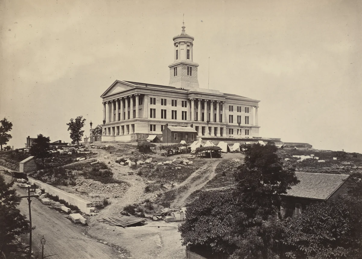 The "Capitol," Nashville, Tennessee from the album Photographic Views of Sherman's Campaign by George N. Barnard, photograph, 1864