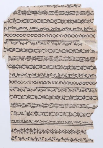 Sheet with various vertical designs by anonymous, print, 1800-1900