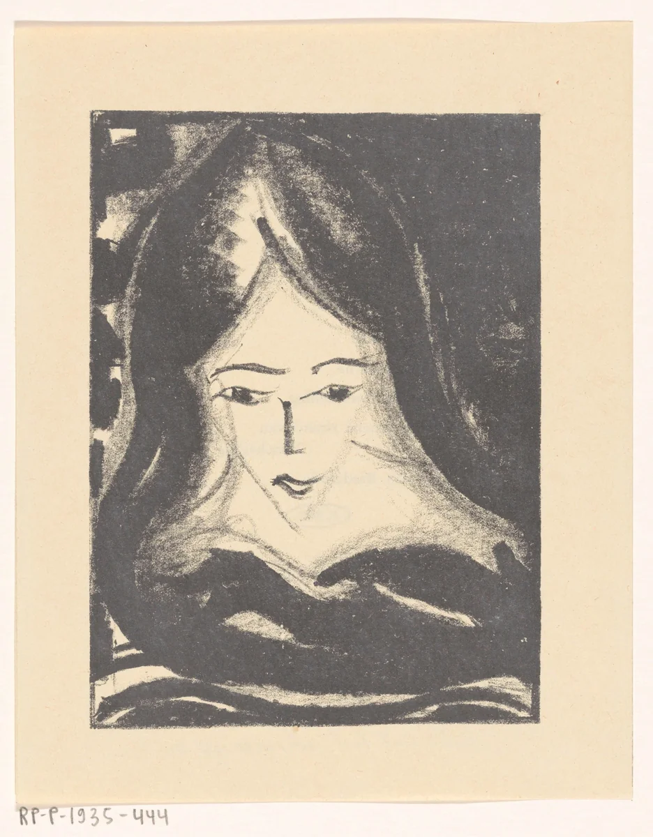 Vrouw by Else Berg, print, 1910-1921