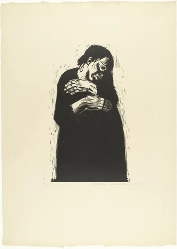 The Widow I (Die Witwe I) state V/V, plate 4 from War (Krieg) by Käthe Kollwitz, print, 1921
