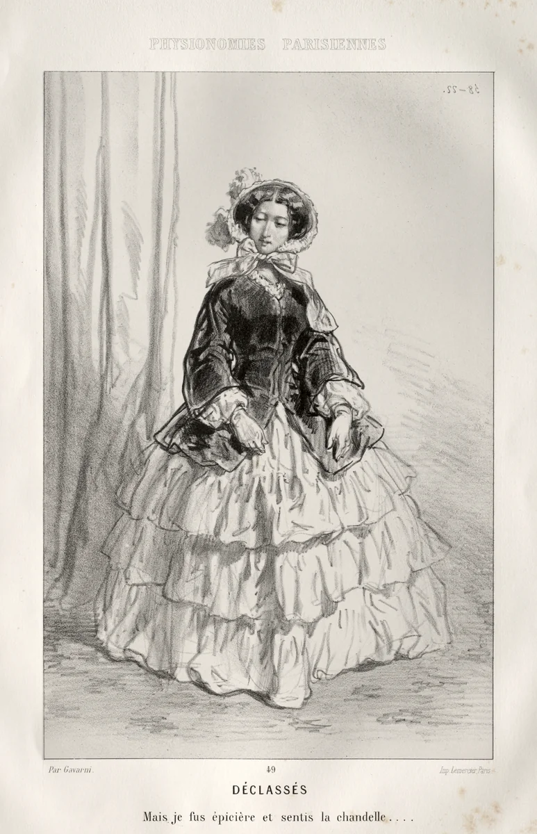 Déclassés by Paul Gavarni, print, 1853-1863