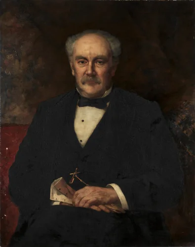 Hinman B. Hurlbut by John Harrison Witt, painting, 1870-1879
