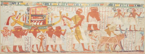 Nakhtamun's Funeral Procession, Tomb of Nakhtamun by Nina de Garis Davies, artwork, -1279