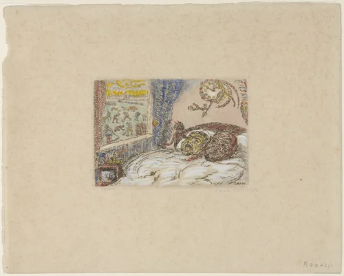 Sloth (La Paresse) by James Ensor, print, 1902