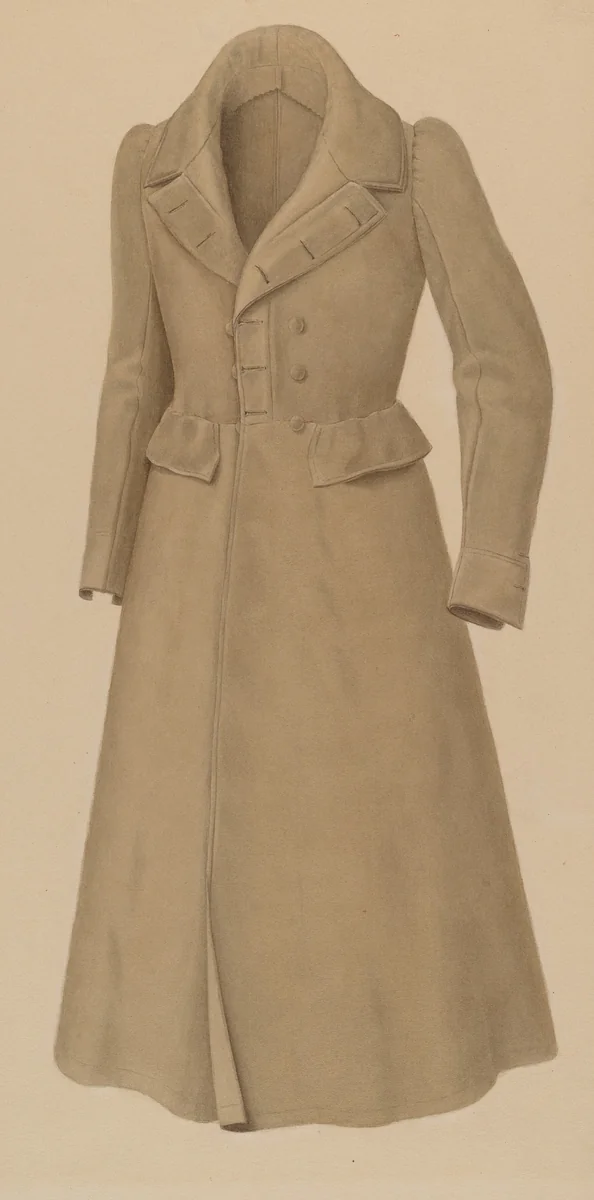 Man's Topcoat by Alvin Shiren, index of american design, 1935-1942