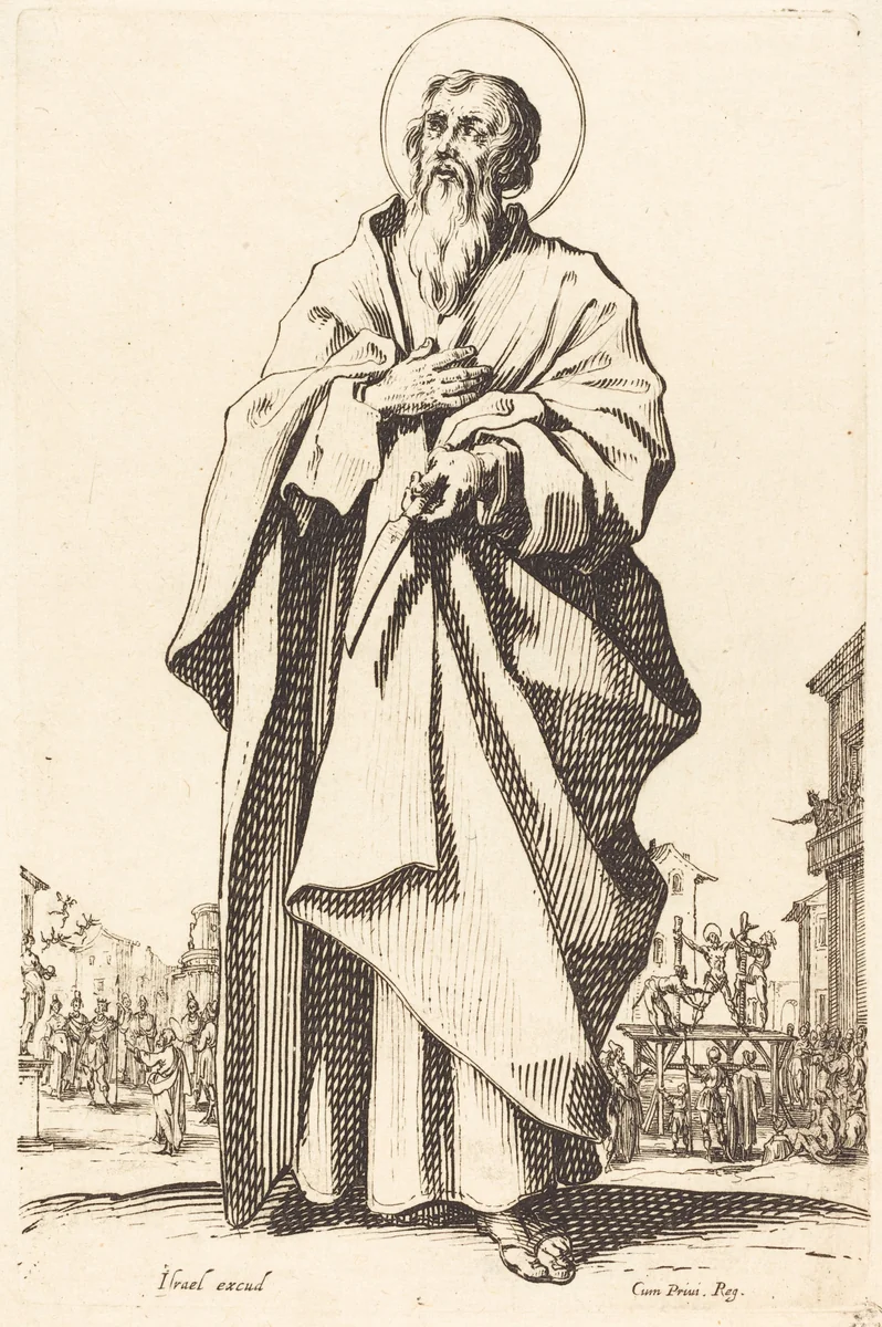 Saint Bartholomew by Jacques Callot, print, 1631